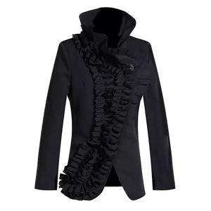The COLYNA Black Ruffle Jacket Top